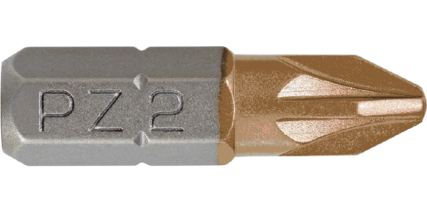 Schroef Bit PZ 2, 25 mm. (2X) GRAPHITE