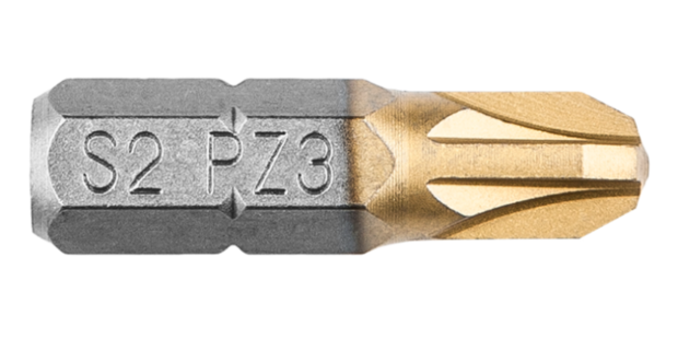 Schroef Bit PZ 3, 25 mm. (2X) GRAPHITE