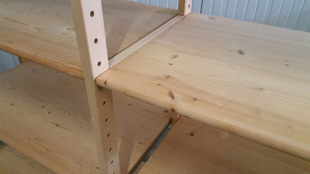 Massief Houten Basis Stelling 130 x 100 x 50 cm Goedkoopste ! (XENOS)