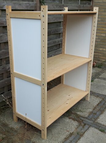 Massief Houten Basis Stelling 130 x 100 x 50 cm Goedkoopste ! (XENOS)