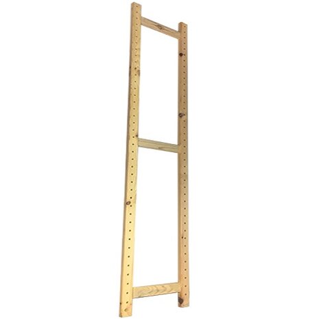 Massief Houten Aanbouw Stelling 130 x 100 x 50 cm Goedkoopste ! (XENOS)