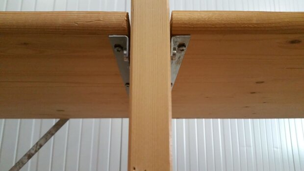 Massief Houten Aanbouw Stelling 130 x 100 x 50 cm Goedkoopste ! (XENOS)