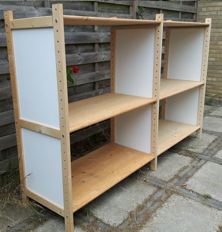 Massief Houten Aanbouw Stelling 130 x 120 x 50 cm Goedkoopste !  (XENOS)