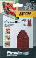 Piranha Schuurstroken Mouse, 40K 5 stuks X31034