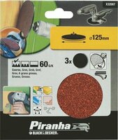 Piranha Schuurschijf 125 mm zelfhechtend 60K 3stuks X32067