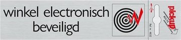 Pick-up Bord 'winkel electronisch beveiligd' ALULOOK 165 x 45 mm