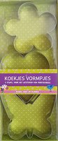 Koekjesvormpjes/uitsteekvormpjes  3 stuks