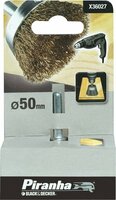 Piranha komstaaldraadborstel Ø 50 mm - Messing - Stift 6 mm