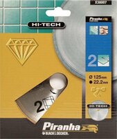 Piranha Diamantblad volle rand, 125mm. nr. 2 HI-TECH X38007