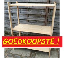 OP=OP Basis Stelling Gelakt Massief Hout 140 x 100 x 50 cm Goedkoopste !