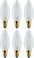 6 x Philips gloeilamp kaars 25W E14