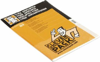 Cleverpack Envelop tyvek C4 - 229x324mm - zelfklevend - wit - 10 stuks