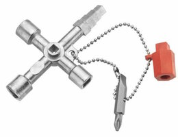 Universele Multi sleutel met ketting, bit en adapter