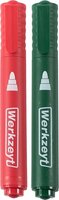WerkZeyt Permanent Marker rood + groen - Watervast - Lijndikte 1,3mm tot 3,3mm