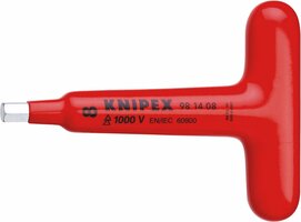 Knipex 98 14 08 Schroevendraaier met vaste T-greep voor binnenzeskantschroeven