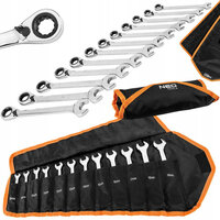 Neo tools Ratel- en Combinatiesleutel set van 12 stuks