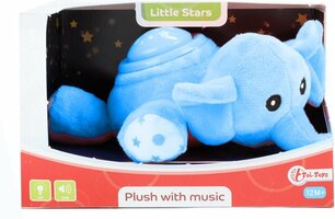 Toi-toys Knuffel Little Stars Olifant Pluche Blauw