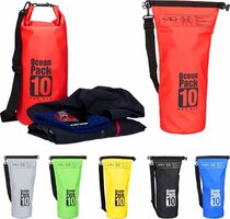 Relaxdays Ocean Pack 10 Liter - Dry Bag - outdoor droogtas - waterdichte tas tegen regen - rood