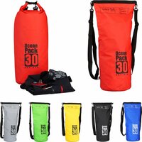 Relaxdays Ocean Pack 30 Liter - waterdichte tas - outdoor droogtas - Dry Bag - plunjezak - rood