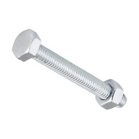 Zeskantbout met Moer verzinkt M 6 x 40 mm 50 stuks