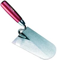 Melkmeisje Stukadoorstroffel Melkmeisje Rond / S-hals / Houten Greep 180 mm RVS