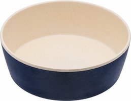 Beco Printed Bowls - Bamboe voerbak/waterbak voor honden - duurzaam & trendy - 5 Kleuren in 2 maten - Kleur: Blauw, Maat: Small - 800 ml