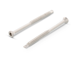 Schäfer en Peters Glaslatschroef Versterkte kop TX10 - 3.2 x 30/18 mm (200 stuks) - RVS A2 - Deeldraad - Boorpunt