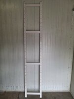 Staander WIT 275 x 50 cm Massief Hout (CASA)