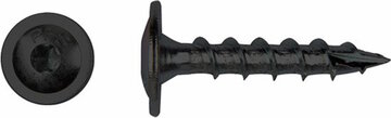 PGB PFS Schotelkopschroef Flenskop Zwart Verzinkt TX40 - 8.0 x 40 mm (50 stuks) - met Snijpunt