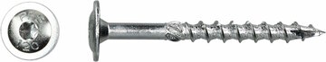 PGB PFS Schotelkopschroef Verzinkt TX30 - 6.0 x 120 mm (100 stuks) - Deeldraad met Snijpunt