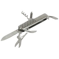 Degelijk veelzijdig zakmes 7 functies met sleutelhangerring