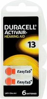 Duracell PR48 DA13 Knoopcel batterij voor Hoortoestellen - 6 Stuks
