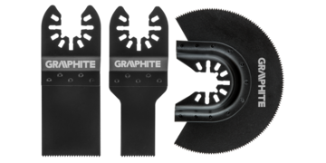 GRAPHITE Multitool HOUT Zaagbladenset