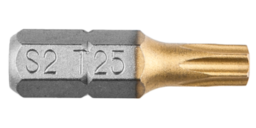 Schroef Bit Torx T 25, 25 mm. (2X) GRAPHITE