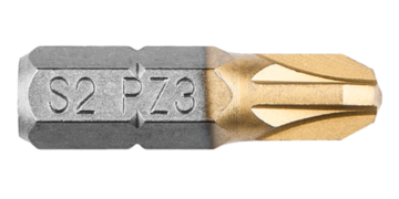 Schroef Bit PZ 3, 25 mm. (2X) GRAPHITE
