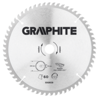 GRAPHITE Cirkelzaagblad 450 mm, 60 tands, Hout